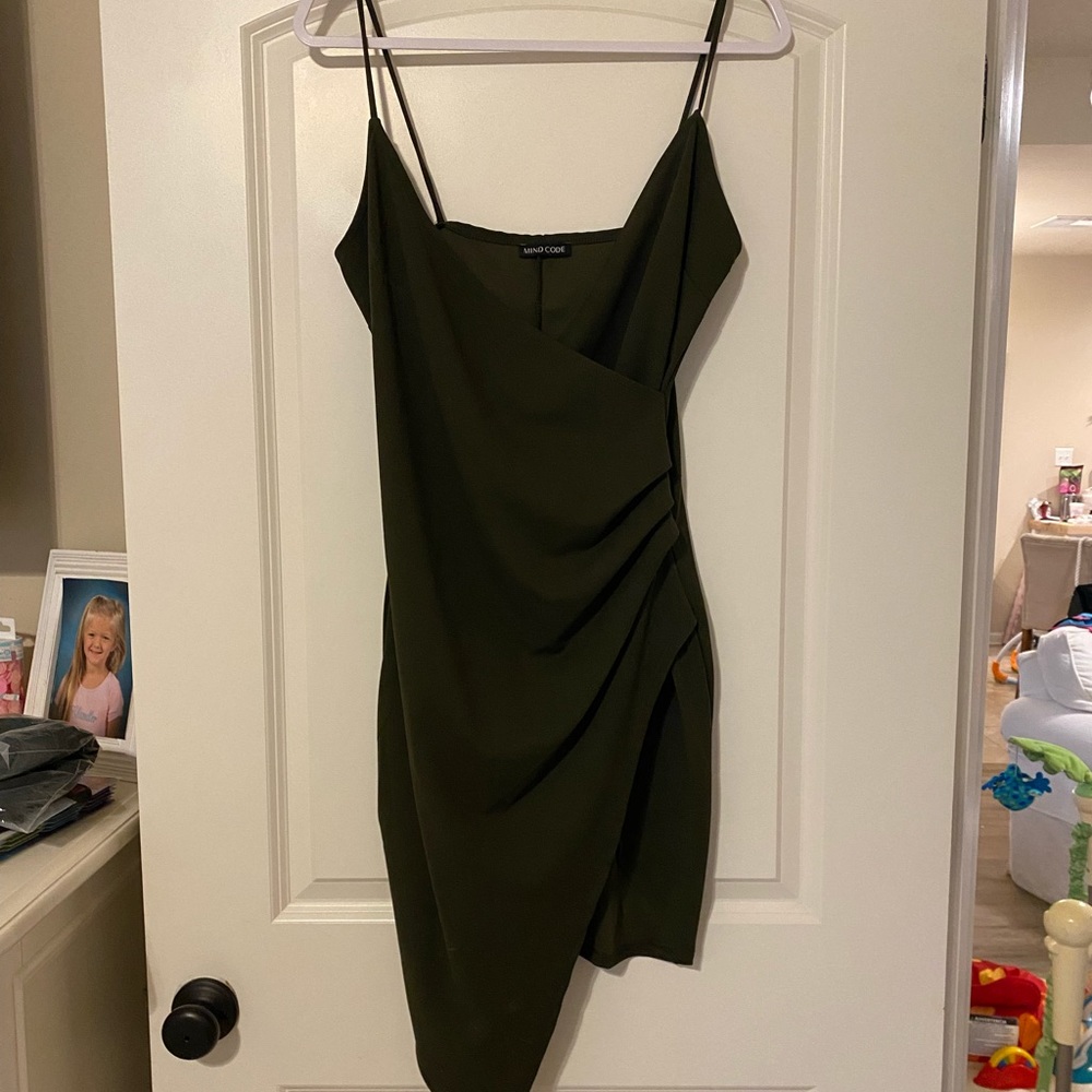 Mind code sexy mini wrap dress